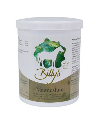 Billy's Magnesium 1 kg – zur Unterstützung der Muskel-, Nerven- und Leistungsfunktion