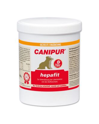 CANIPUR-hepafit unterstützt die Leber bei der Entgiftung und Ausscheidung von Stoffwechselendprodukten und optimiert die Nährstoffverwertung.